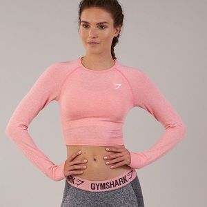 Gymshark Cropped Seamless Long Sleeve Shirt